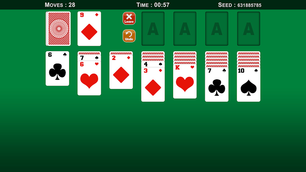 Solitaire Classic online game with UptoPlay