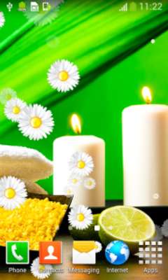 Play Spa Candles Live Wallpapers 