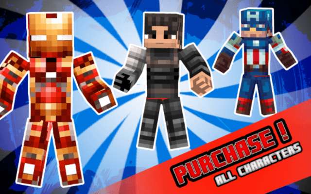 Play Super Heroes Team The Avengers Kung Fu Action Fighting Minecraft Skins Games 