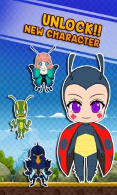 Play Tap The Insect Heroes Jumping Game & Running Adventure Map 