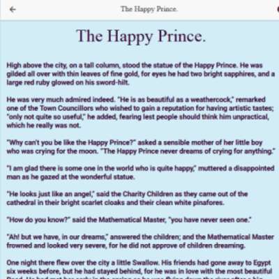 Play The Happy Prince And Other Tales 