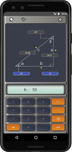 Play APK Triangle Calculator  and enjoy Triangle Calculator with UptoPlay com.sample.trigcaclulator