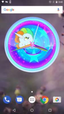 Play Unicorn Clock Analog 