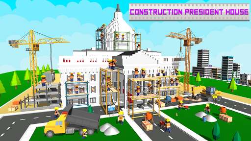 Play APK USA President House Construct  and enjoy USA President House Construct with UptoPlay com.sablo.us.president.security.house.construction.games.blocky.simulation