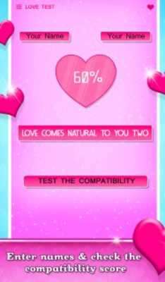 Play Valentine Love Compatibility Test 