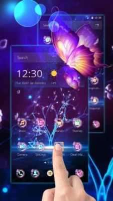 Play Vivid butterfly Neon theme 