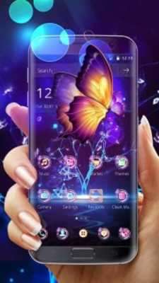 Play Vivid butterfly Neon theme 