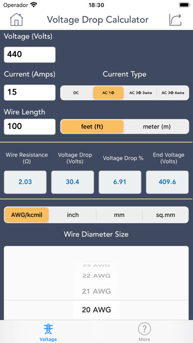 Play Voltage Drop Calculator 