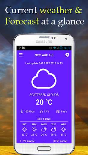 Play APK Weather forecast: 5 days  and enjoy Weather forecast: 5 days with UptoPlay com.mobileappsteam.weatherforecast