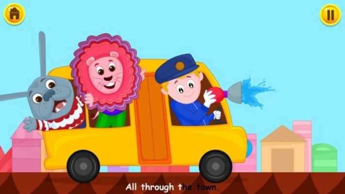 Play Wheels On The Bus - Rhymes & Songs 