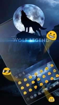 Play Wolf legend blue moon animal keyboard 