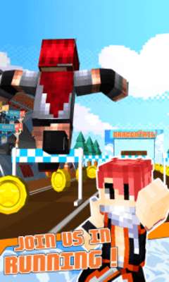 Play 3D Super Run Fairy Tail Block Skins Running and Jumping Games 