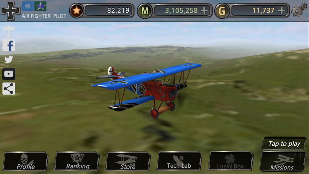 Play APK AIR FIGHTER: PILOT  and enjoy AIR FIGHTER: PILOT with UptoPlay com.feelent.airfighter_pilot