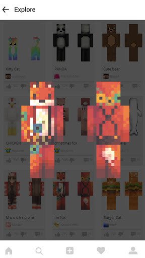 Play Animal Skins for Minecraft 