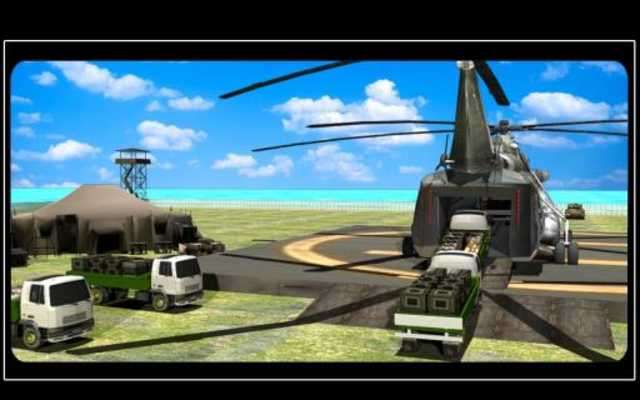 Play Army Helicopter - Relief Cargo 