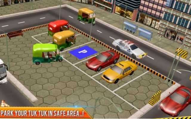 Play auto rickshaw driver- parking games 