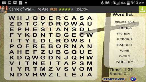 Play APK Bible Word Search FREE  and enjoy Bible Word Search FREE with UptoPlay air.com.tammy.BibleWordSearchFree