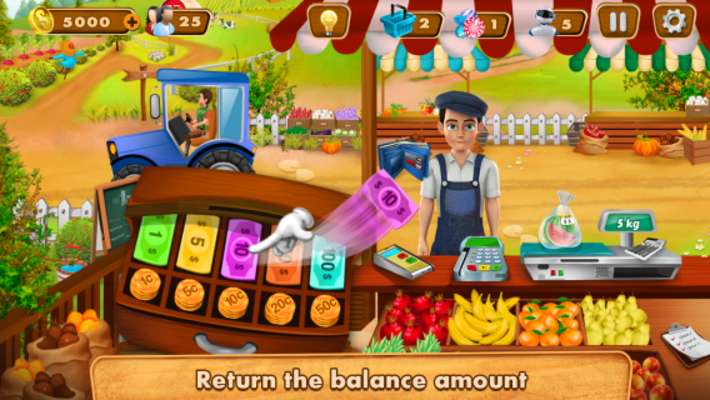 Play Big Farm Cash Register : Cashier Simulator Game 