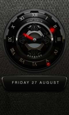 Play Black Shiva HD Analog Clock Widget 