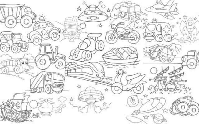 Play Cars Colouring Book for Kids 