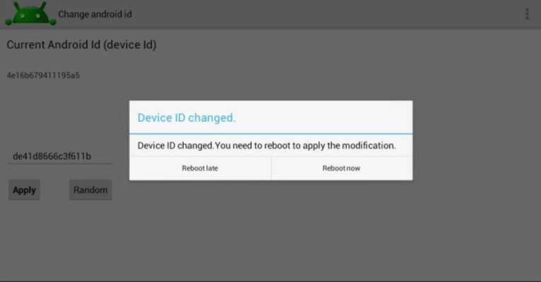 Play CHANGE ANDROID ID 