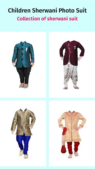 Play APK Children Shervani Photo Suit  and enjoy Children Shervani Photo Suit with UptoPlay best.edtphoto.childrenshervani_photo_suit