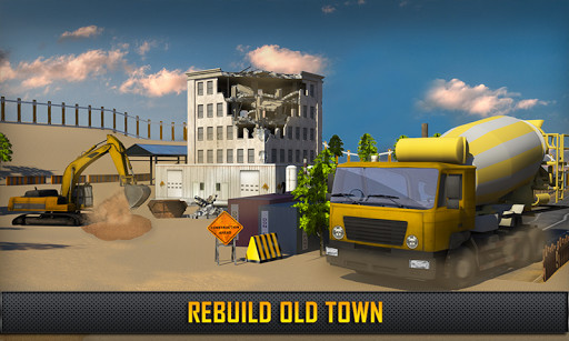 Play Construction Crane Hill Driver: Cement Truck Games 