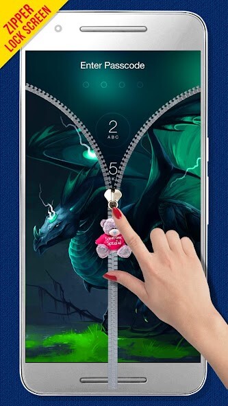 Play Dragon Zipper Lock Screen 