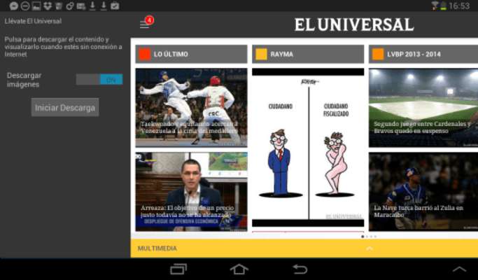 Play El Universal for tablet 