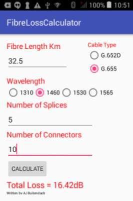 Play Fibre Loss Calculator 