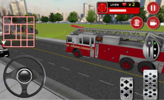 Play Fire Fighter Truck Rescue 3D 