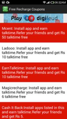 Play Free Mobile Recharge Coupons 