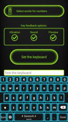 Play Green Neon Keyboard Changer 