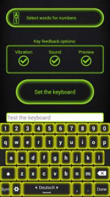 Play Green Neon Keyboard Changer 