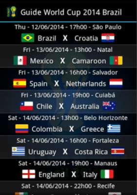 Play Guide World Cup 2014 Brazil 