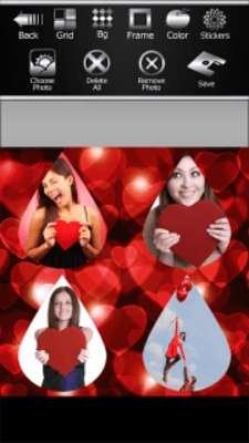 Play Hearts Photo Collage 