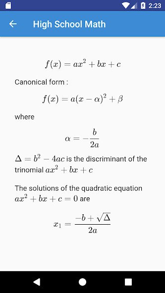 Play APK HighschoolMath  and enjoy HighschoolMath with UptoPlay trutory.education.highschoolMath