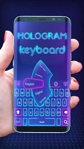 Play Hologram Neon Keyboard 