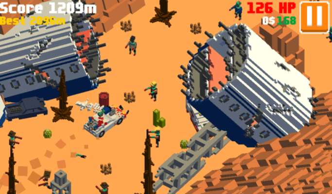 Play Insane Road - Zombie Desert 