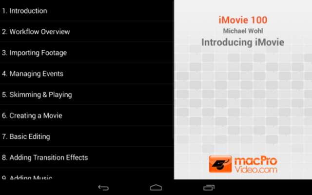 Play Intro to iMovie 