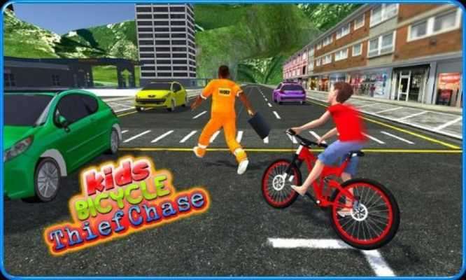 Play Kids Bicycle Rider Thief Chase 