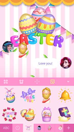 Play APK Lovely Sticker for Easter  and enjoy Lovely Sticker for Easter with UptoPlay com.simejikeyboard