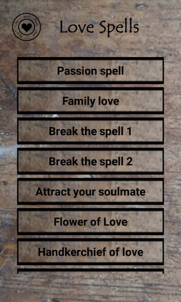 Play APK Love Spells and rituals  and enjoy Love Spells and rituals with UptoPlay com.jdmdeveloper.hechizos_amor