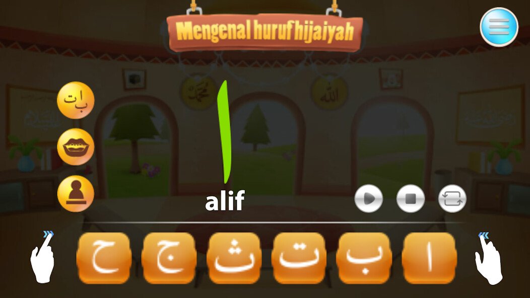 Play APK Makhorijul Huruf Hijaiyah  and enjoy Makhorijul Huruf Hijaiyah with UptoPlay com.KarismaStudio.MakhrojBelajarQuranJilid1