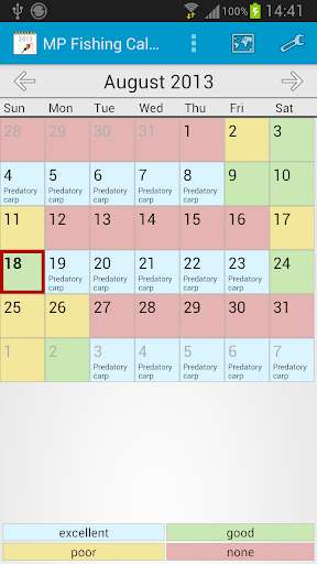 Play APK MP Fishing Calendar  and enjoy MP Fishing Calendar with UptoPlay com.MpFish.FishingCalendar.Lite
