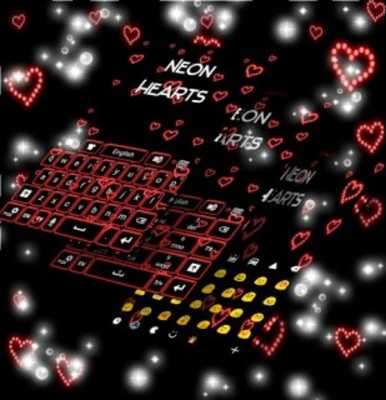 Play Neon Hearts Keyboard 