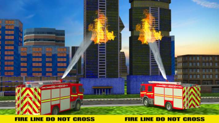 Play NY City Firefighter Hero: Rescue Truck Superhero 