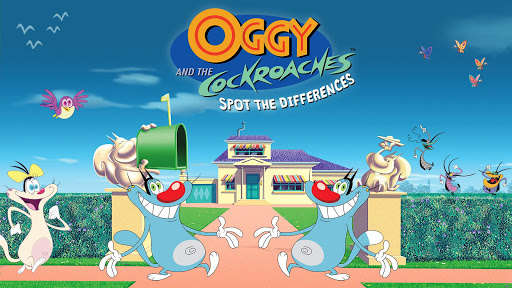 Play Oggy and the Cockroaches - Spot The Differences 