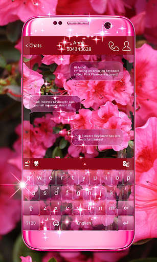 Play Pink Flowers Keyboard 