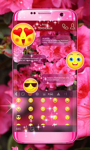 Play Pink Flowers Keyboard 